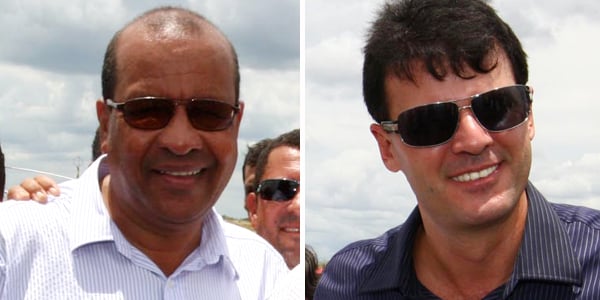 Solon Ribeiro e o prefeito de Itaberaba João Filho Mascarenhas - FOTO - MONTAGEM JC