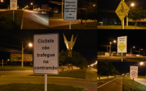 Avenida Olívia Flores: placas cobram atenção de pedestres e ciclistas em Vitória da Conquista