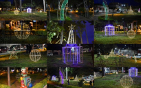 Natal da Cidade: Praça é iluminada em Vitória da Conquista
