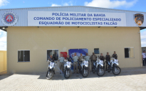 Segurança Pública: Comando Geral da Polícia Militar faz visita técnica ao Esquadrão de Motociclistas Falcão