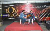 Conquista: Achiles Neto e Marcus Marinho sobem ao palco do do Tom da Terça; confira as fotos