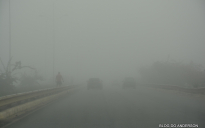 Tempo: Capital do Sudoeste Baiano amanhece com forte nevoeiro nesta quinta-feira; veja algumas imagens