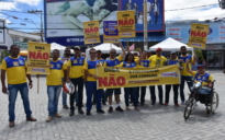 Protestos em Vitória da Conquista: funcionários dos Correios protestam contra privatização e por melhores salários