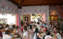 Colégio Opção: Café Literário reúne alunos e professores no Dia da Língua Portuguesa; veja as fotos