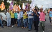 Eleições 2016: Fabrício e Mão Branca fazem caminhada em clima de festa na avenida Integração