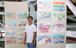 Exposição no Mercado das Artes de Brumado | Magno Rocha apresenta “Intersecções Entre o Olhar e o Traço”