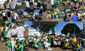 Manifestação em Vitória da Conquista | grupo patriota se reúne na defesa de Jair Bolsonaro e pela anistia
