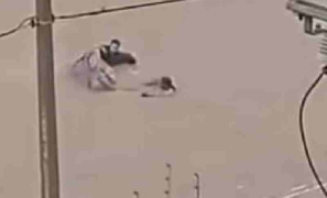 Avenida Caracas | carro é levado pela enxurrada com homem e mulher em Vitória da Conquista