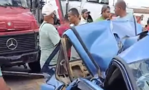 Acidente na BR-116 | engavetamento num trecho de obras deixa três feridos em Planalto