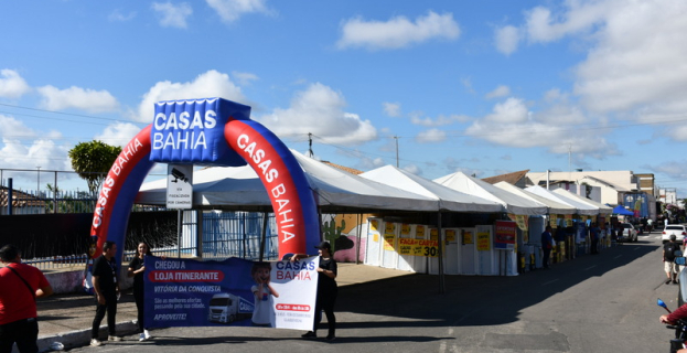 Feirinha do Bairro Brasil | Casas Bahia aposta em loja itinerante na Zona Oeste de Vitória da Conquista