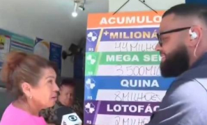 Bomba no Bahia Meio Dia | mulher diz que “fazia uma Guerra Mundial” se ganhasse R$ 9 milhões na Loteria