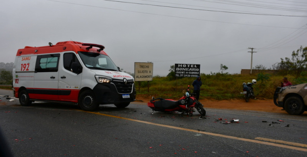 Resgate de Urgência | motociclista gravemente ferido em acidente no Anel Rodoviário de Vitória da Conquista