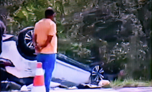 Acidente na BR-116 Lagoa de José Luiz | capotamento deixa três vítimas feridas em Vitória da Conquista