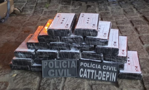 Operação Policial | 26 quilos de cocaína avaliados em R$ 1,3 milhão apreendidos na Rodoviária de Vitória da Conquista