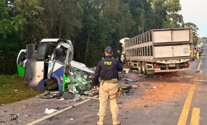 Comoção Nacional | acidente entre micro-ônibus e carreta deixa 23 mortos e cinco feridos no Paraná