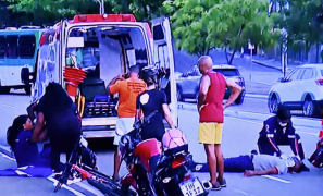 Trânsito & Ocorrência | casal fica ferido após desviar de cachorro e cair de moto na Capital Baiana