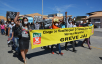 Greve dos Servidores Municipais: manifestantes ocupam a Prefeitura Móvel em protestos por melhores salários