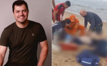 Tragédia na Praia de Itacimirim | gerente da Caixa morre afogado ao salvar filho e sobrinho no Litora Baiano