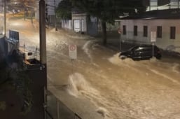 Alerta Meteorológico | forte chuva arrasta carro e Defesa Civil sende de plantão em Vitória da Conquista