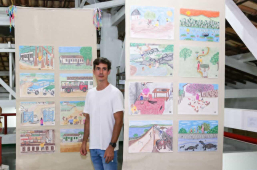 Exposição no Mercado das Artes de Brumado | Magno Rocha apresenta “Intersecções Entre o Olhar e o Traço”