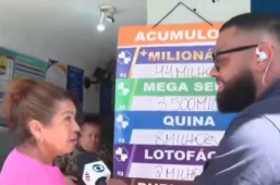Bomba no Bahia Meio Dia | mulher diz que “fazia uma Guerra Mundial” se ganhasse R$ 9 milhões na Loteria