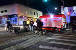 Resgate de Urgência | batida entre três motocicletas deixa vítimas feridas em Vitória da Conquista